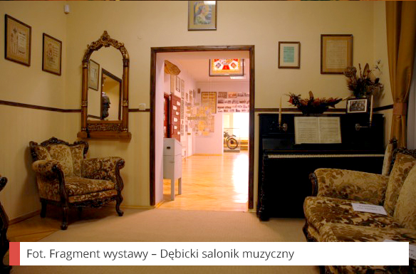 Fot. Fragment wystawy – Dębicki salonik muzyczny.