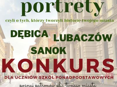 Uwaga konkurs „Uliczne portrety – czyli o tych, którzy tworzyli historię twojego miasta” ! Uwaga konkurs „Uliczne portrety – czyli o tych, którzy tworzyli historię twojego miasta” !
